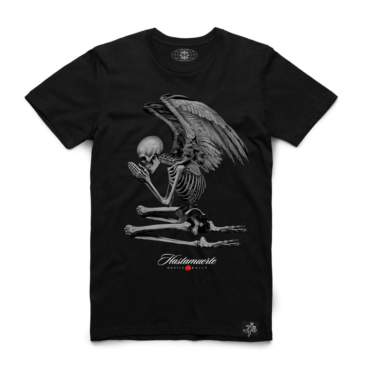 Skeleton Angel Wings Tee
